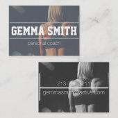 個人的なコーチのシンプルな名刺 名刺 (正面/裏面)