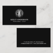 個人的なシェフのケータリングのベーカリーの平野の黒 名刺 (正面/裏面)