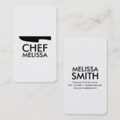 個人的なシェフのケータリングの最小主義のシックで贅沢な金ゴールド 名刺 (正面/裏面)