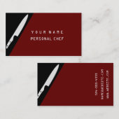 個人的なシェフ 名刺 (正面/裏面)