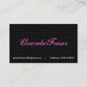 個人的なスタイリストの名刺 名刺 (裏面)