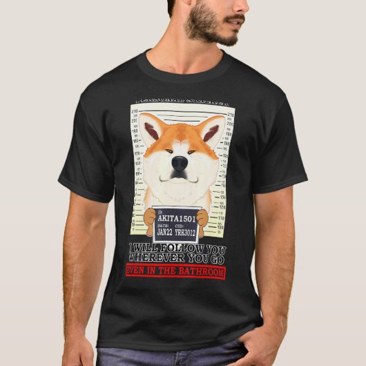 個人的なストーカー後を追はどこに行っても病気になる Tシャツ (正面)