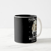 個人的なストーカー犬スピノンItaliano私はフォロ ツートーンマグカップ (正面右)