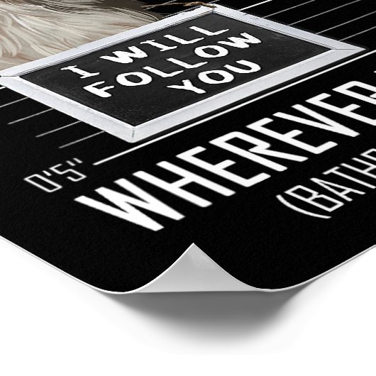 個人的なストーカー犬レイクランドテリア私はフォロ ポスター (角)