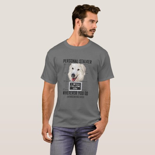個人的なストーカー犬Maremmaシェプドッグ私はフォロ Tシャツ (正面フル)