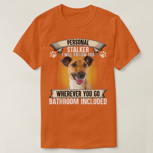 個人的なストーカー私後を追はテリーのスムーズに Tシャツ (デザイン正面)