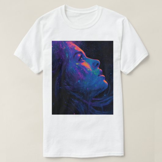 個人的なスペースが必要 – 笑えるサルカスティックなネオン調デザイン Tシャツ (デザイン正面)