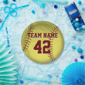 個人的なソフトボールの芸術 ペーパープレート (パーティー)