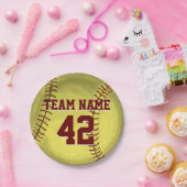 個人的なソフトボールの芸術 ペーパープレート (パーティー)