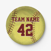 個人的なソフトボールの芸術 ペーパープレート (正面)