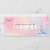 個人的なタウラス・タトゥー・バースデー・ギフト・カード・バウチャー 招待状 (裏面)