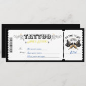 個人的なタトゥー割引券証明書チケットギフト 招待状 (正面/裏面)