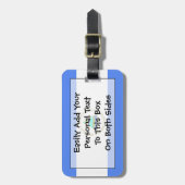 個人的なニカラグアの簡単IDの旗 ラゲッジタグ (正面縦)