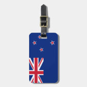 個人的なニュージーランドの簡単IDの旗 ラゲッジタグ (正面縦)