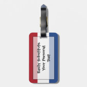 個人的なネザーランド簡単IDの旗 ラゲッジタグ (裏面縦)