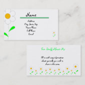 個人的なネットワーキングカード 名刺 (正面/裏面)