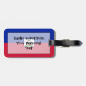 個人的なハイチの簡単IDの旗 ラゲッジタグ (裏面横)