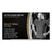 個人的なフィットネスのトレーナーの体育館のボクシングのインストラクター マグネット名刺 (正面)