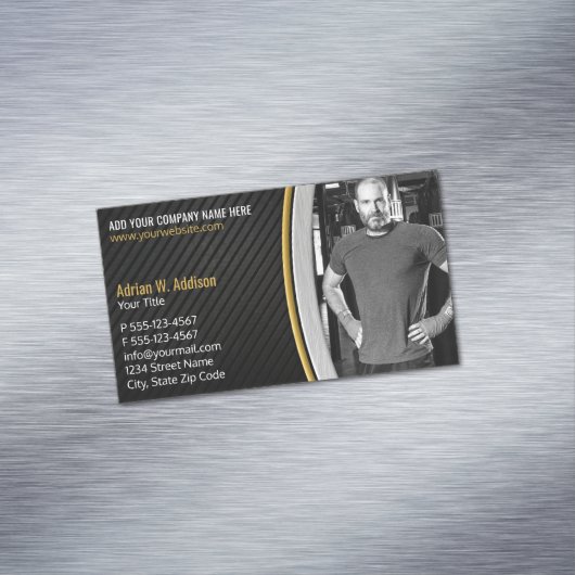 個人的なフィットネスのトレーナーの体育館のボクシングのインストラクター マグネット名刺 (インサイチュ)