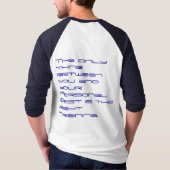 個人的なベストは運動ティーを遊ばします Tシャツ (裏面)