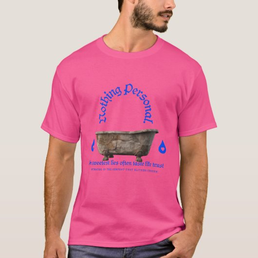 個人的なミニマルなストリートウェアグランジなし Tシャツ (正面)