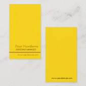 個人的なミニマルな金ゴールドの最小主義の専門職 名刺 (正面/裏面)