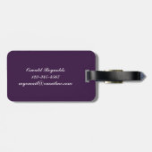 個人的なワインLABLEのモノグラム旅行名札 ラゲッジタグ (裏面横)