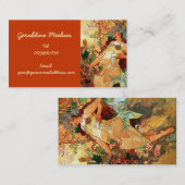 個人的なヴィンテージアールヌーボー 名刺 (正面/裏面)