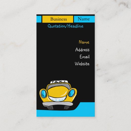 個人的な交通機関サービス-名刺 名刺 (正面)