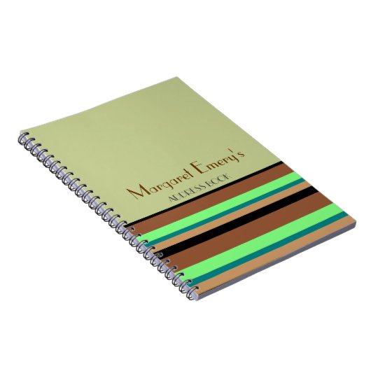 個人的な住所録(またはジャーナルまたはリスト) ノートブック (右側)