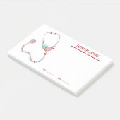 個人的な健康及び医学の状態の追跡者のノート ポストイット (アングル)