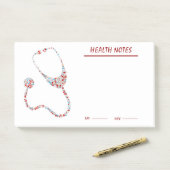 個人的な健康及び医学の状態の追跡者のノート ポストイット (デスク)