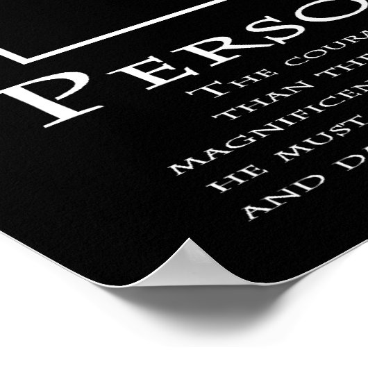 個人的な勇気 ポスター (角)