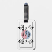 個人的な南朝鮮の簡単IDの旗 ラゲッジタグ (裏面縦)