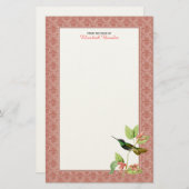 個人的な壮麗なハチドリ 便箋 (正面/裏面)