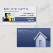 個人的な家の不動産の名刺 名刺 (正面/裏面)