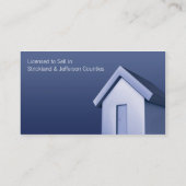 個人的な家の不動産の名刺 名刺 (裏面)