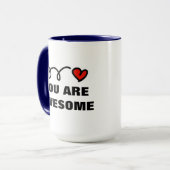 個人的な引用文のテンプレートのバレンタインデーのマグ マグカップ (正面左)