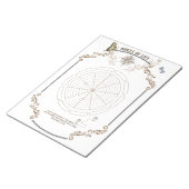 個人的な成長のために印刷可能な生命のホイール ノートパッド (アングル)