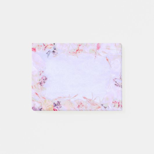 個人的な手紙書のメモを取るフローラメッセージ ポストイット (正面)