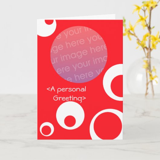 個人的な挨拶 カード (黄色い花)