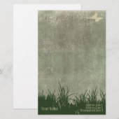 個人的な文房具レターヘッドは、愛笑い住んでいます 便箋 (正面/裏面)