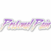 個人的な痛み – カットシール シール (正面)