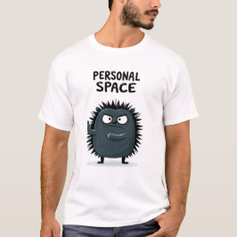 個人的な空間 面白い 怒ったハリネズミ キャラクター Gif Tシャツ