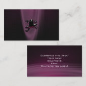 個人的な紫色のFroggyか名刺 名刺 (正面/裏面)