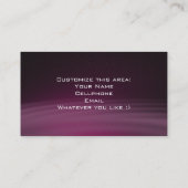個人的な紫色のFroggyか名刺 名刺 (裏面)