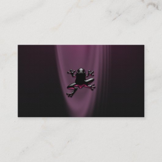 個人的な紫色のFroggyか名刺 名刺 (正面)