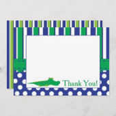 個人的な表現のわにカード サンキューカード (正面/裏面)