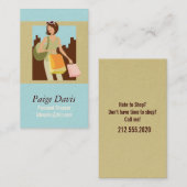 個人的な買物客の名刺 名刺 (正面/裏面)