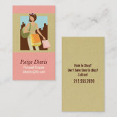 個人的な買物客の名刺 名刺 (正面/裏面)